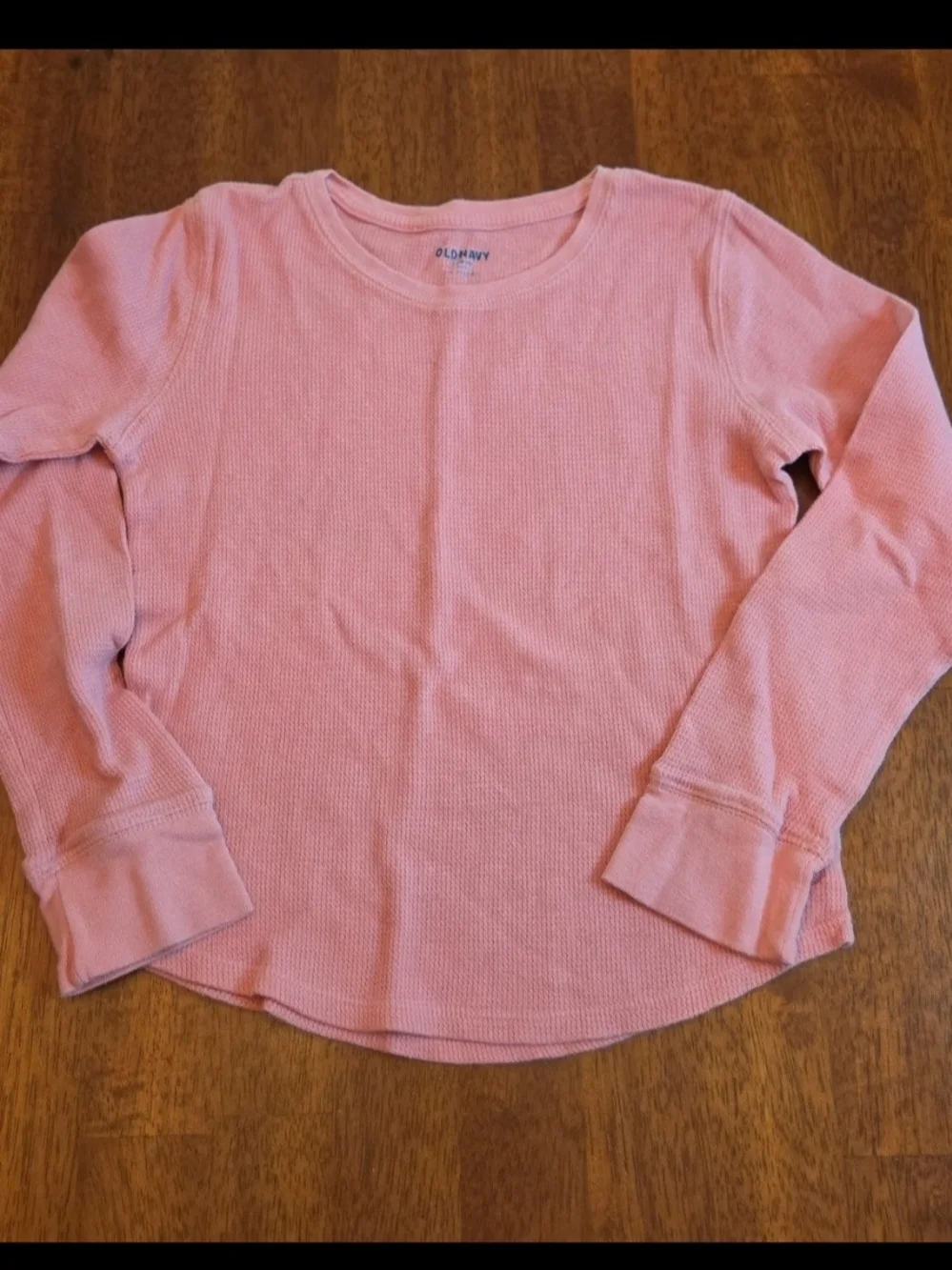 Old Navy Kids Long-Sleeve Thermal Tops - Coral Pink & Teal